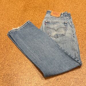 Vintage 505 Levi's Medium Light Blue Straight Jeans